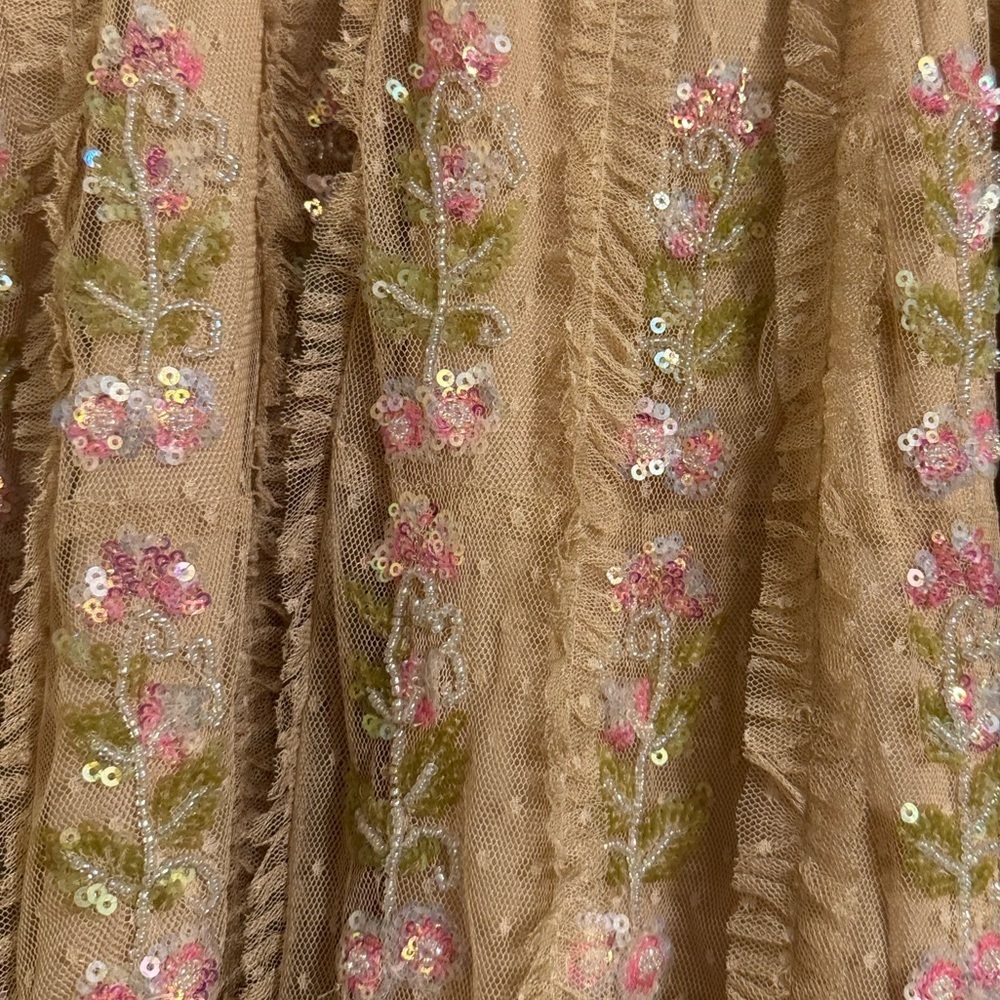 Mac Duggal Blush Floral Mini Dress - Picture 6 of 11